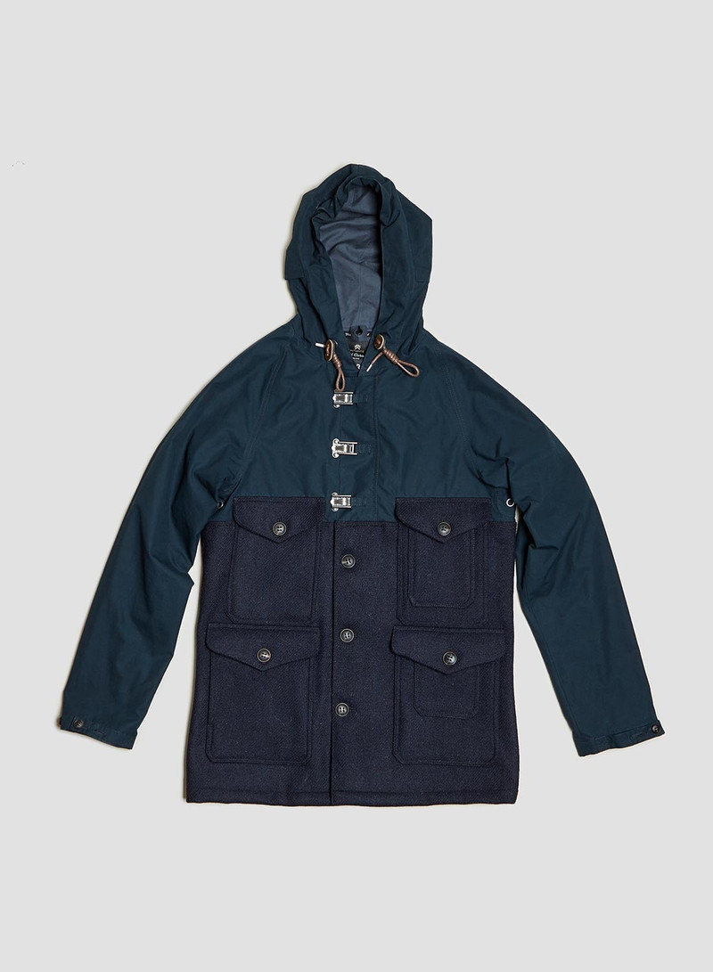 Nigel Cabourn Classic Cameraman in Black Navy Ventile outlook