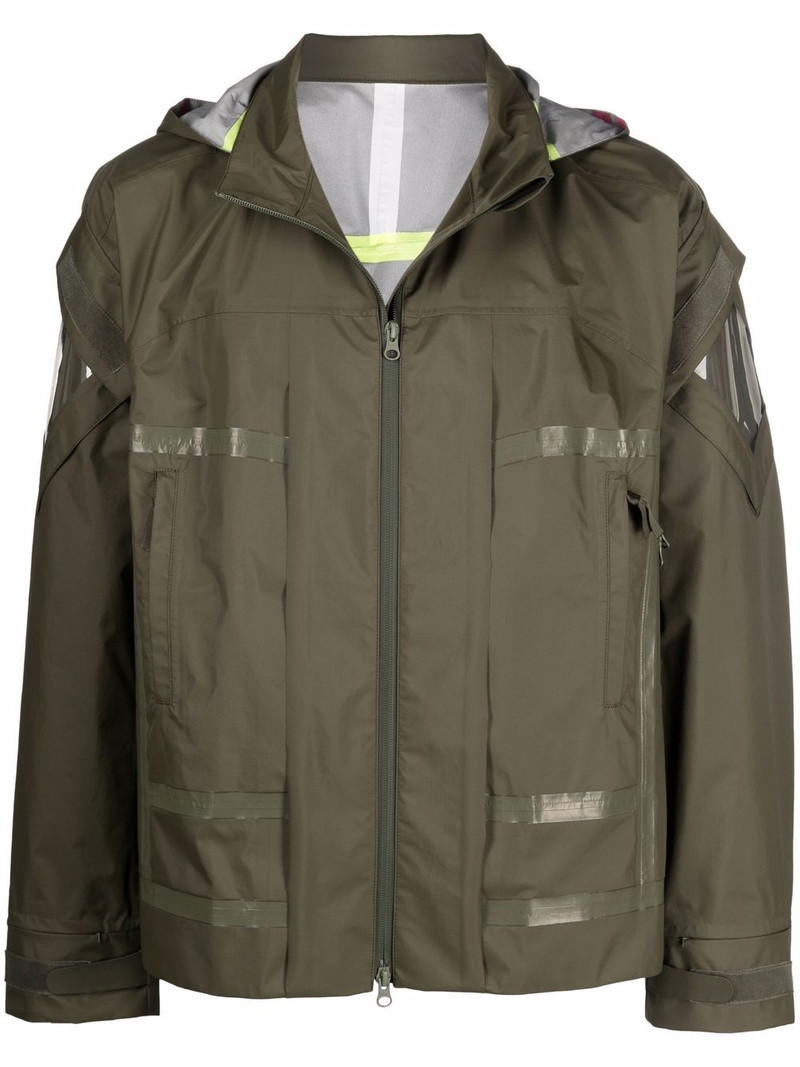 A-print hooded jacket 1