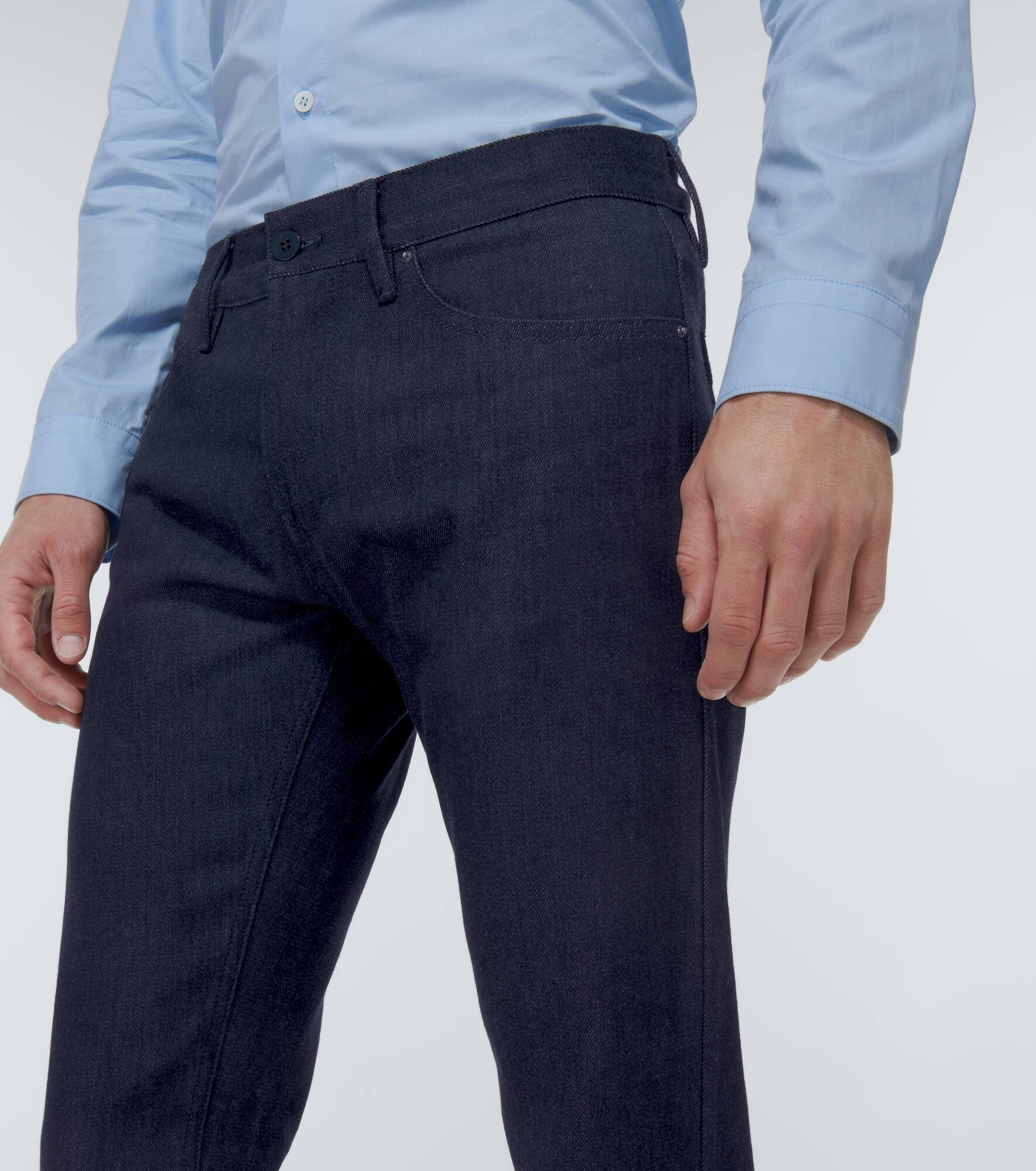 Mid-rise straight jeans - 5