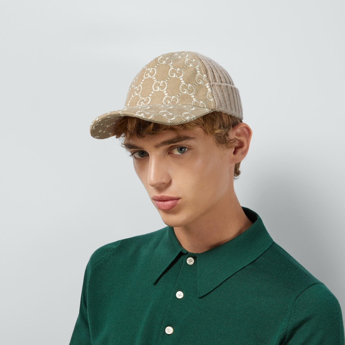GG corduroy baseball hat - 3