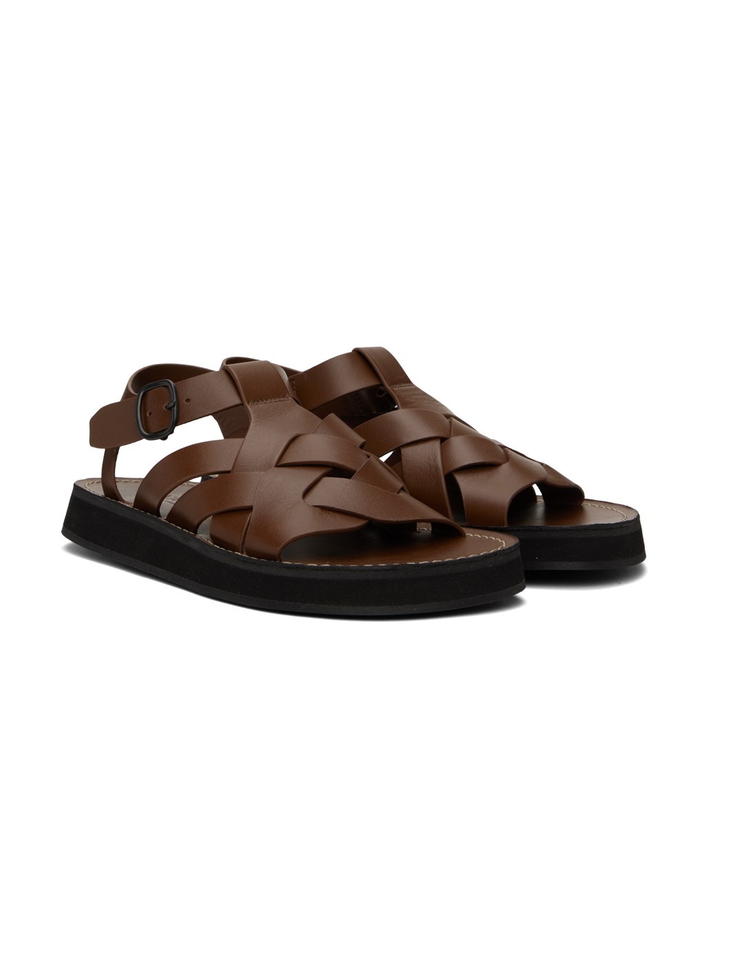Brown Beltra Sandals - 4