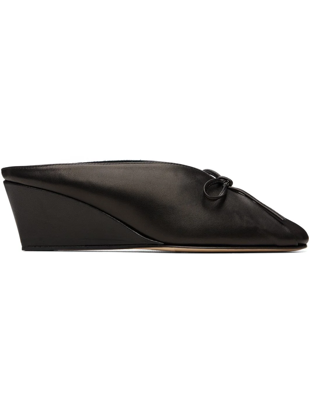 Black Resso Wedged Mules - 1