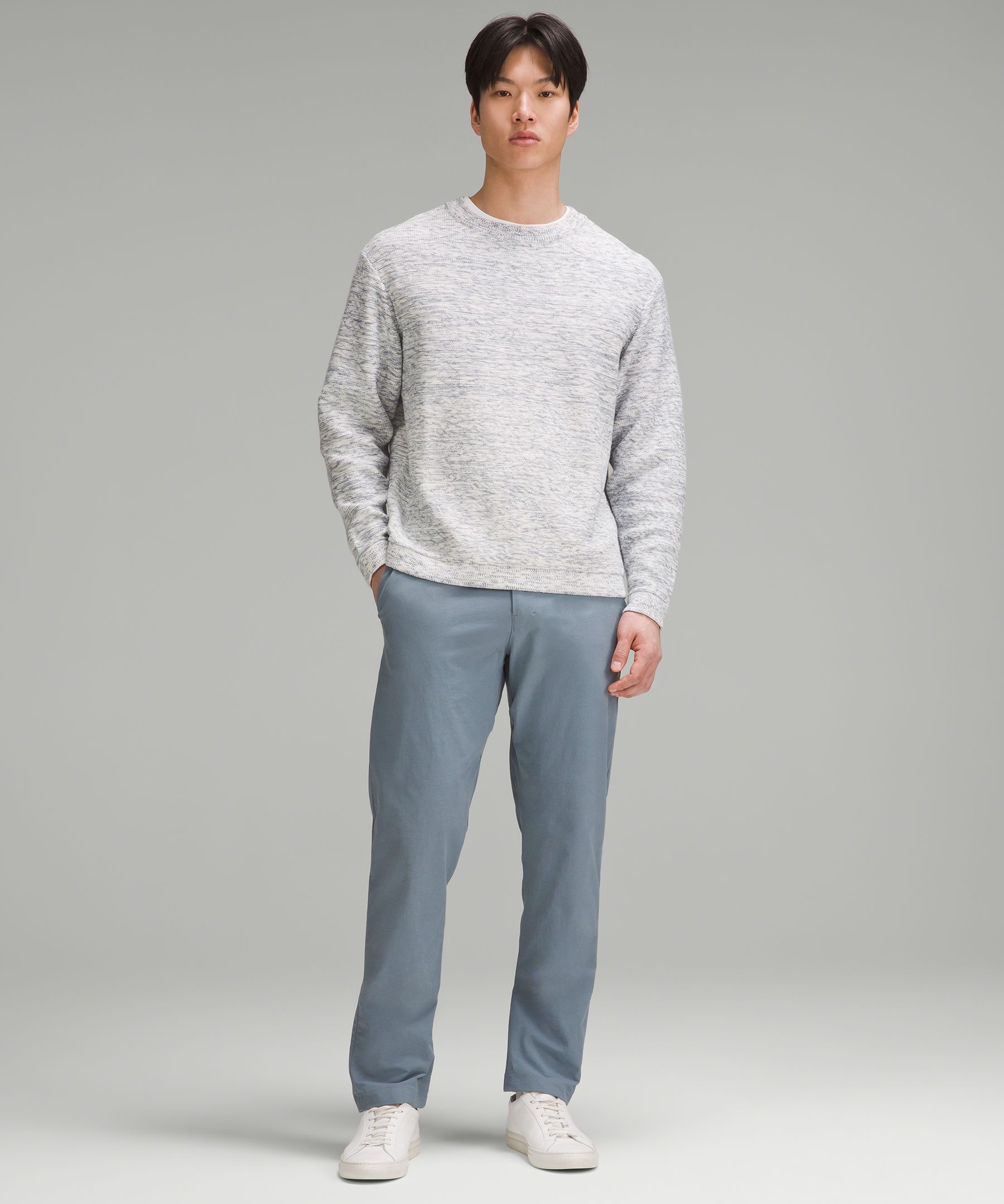 Relaxed-Fit Crewneck Knit Sweater - 2