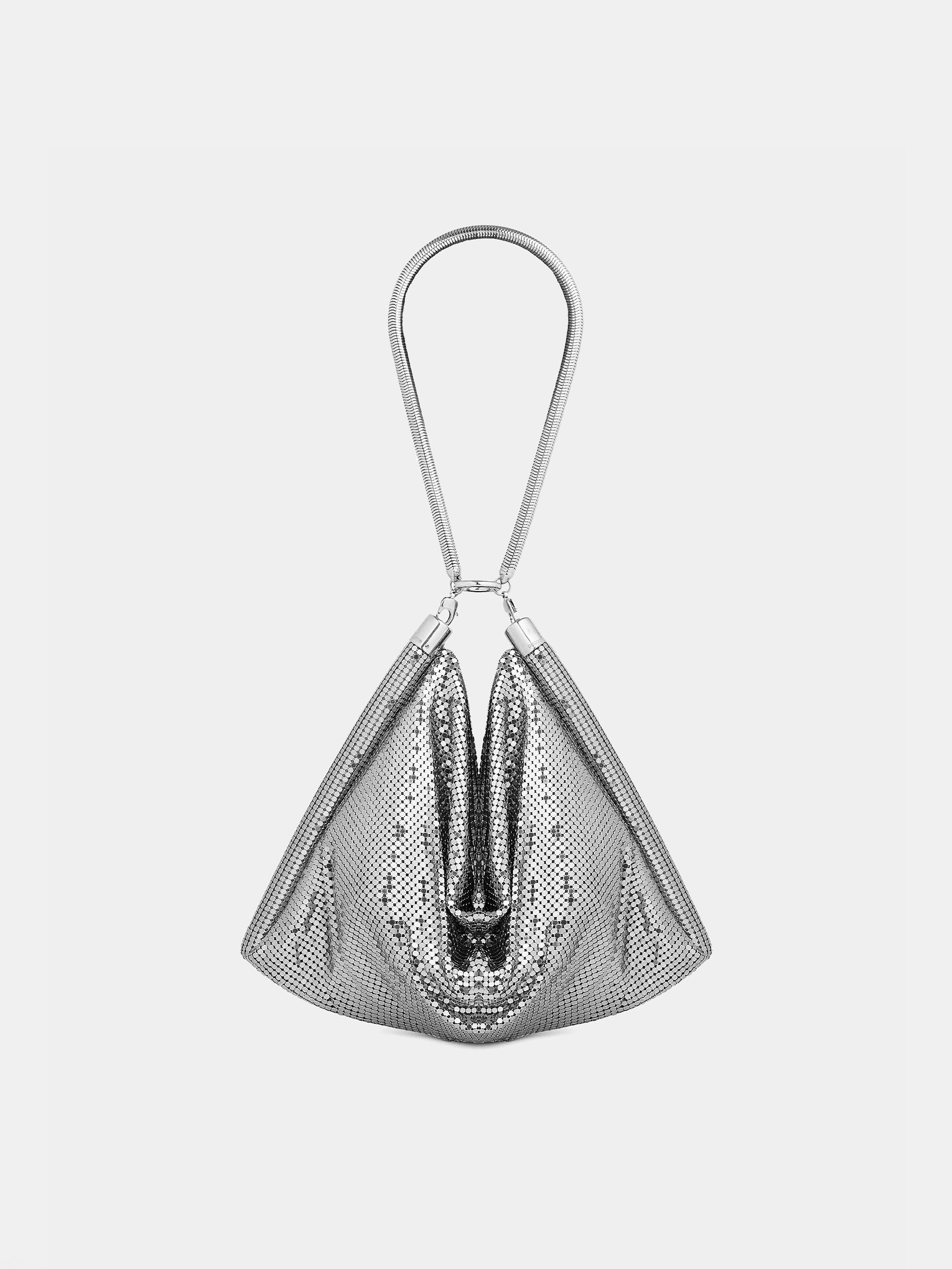 SILVER CHAINMAIL POCKET BAG - 1