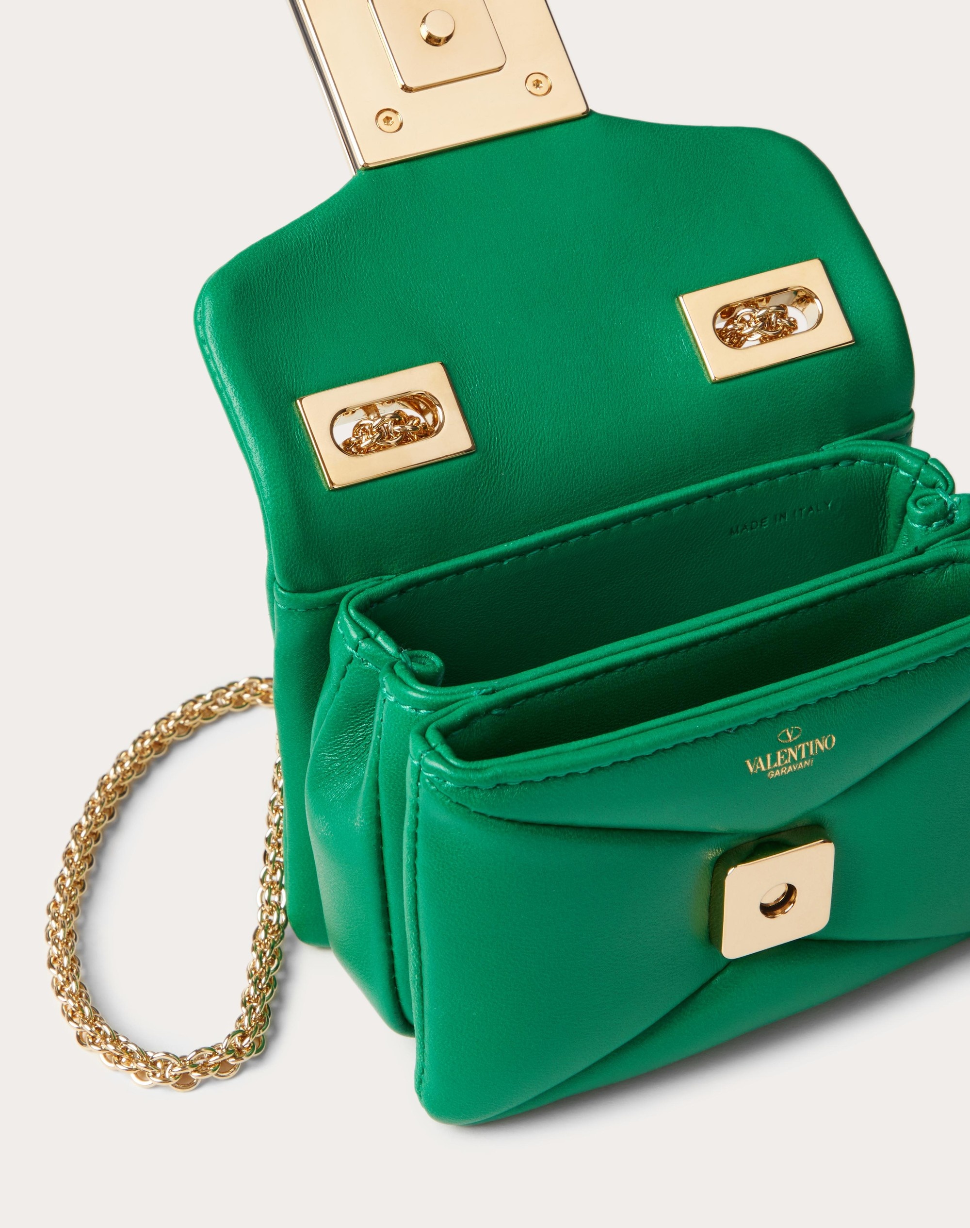 MICRO ONE STUD NAPPA AND CRYSTAL STUD HANDBAG - 7