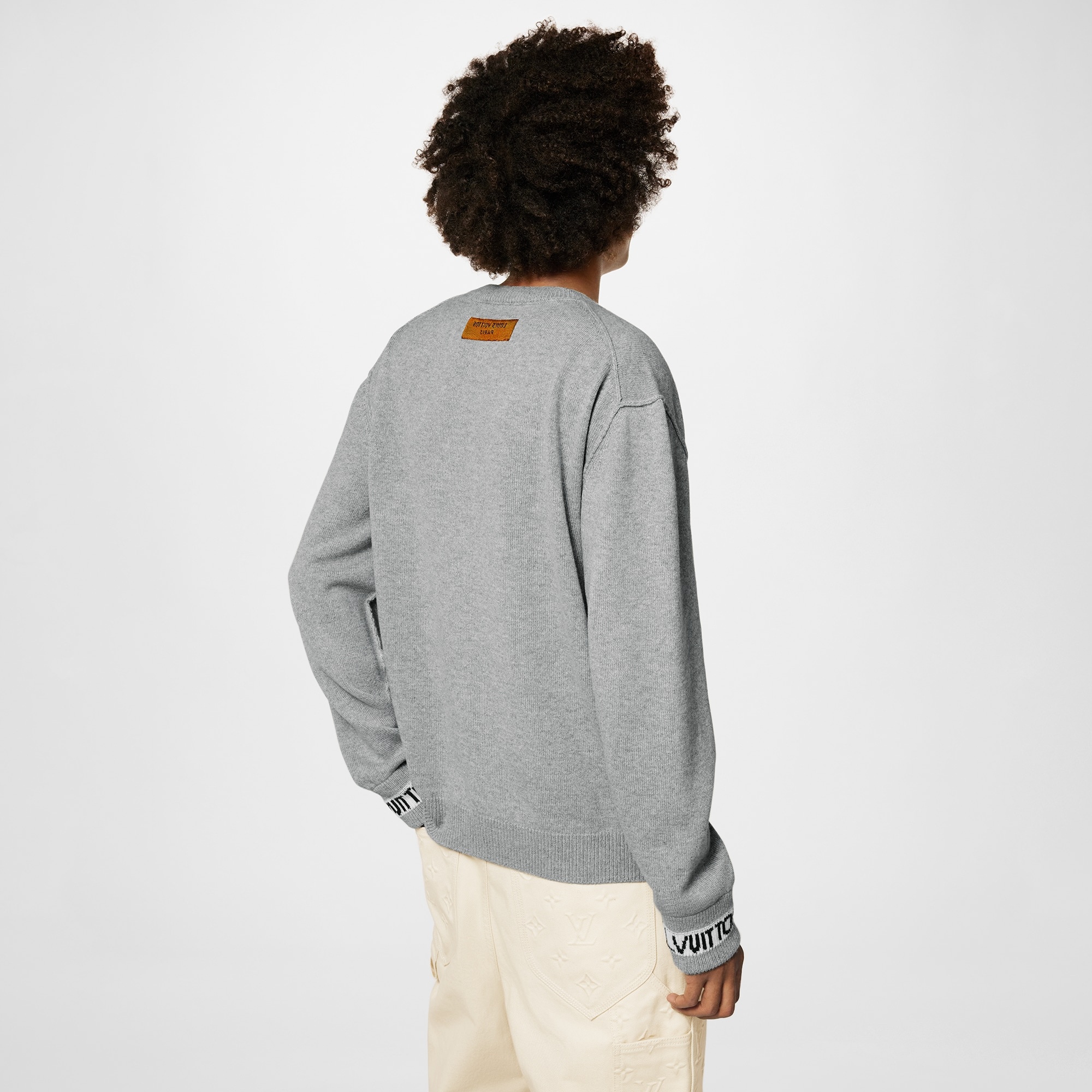 LV Cuffs Cashmere Crewneck - 5