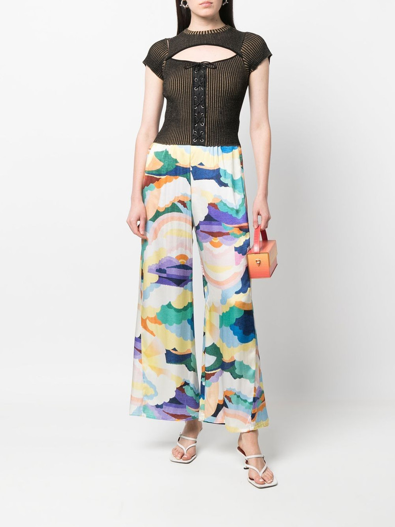 Andersson Bell cut out-detail ribbed knitted top outlook