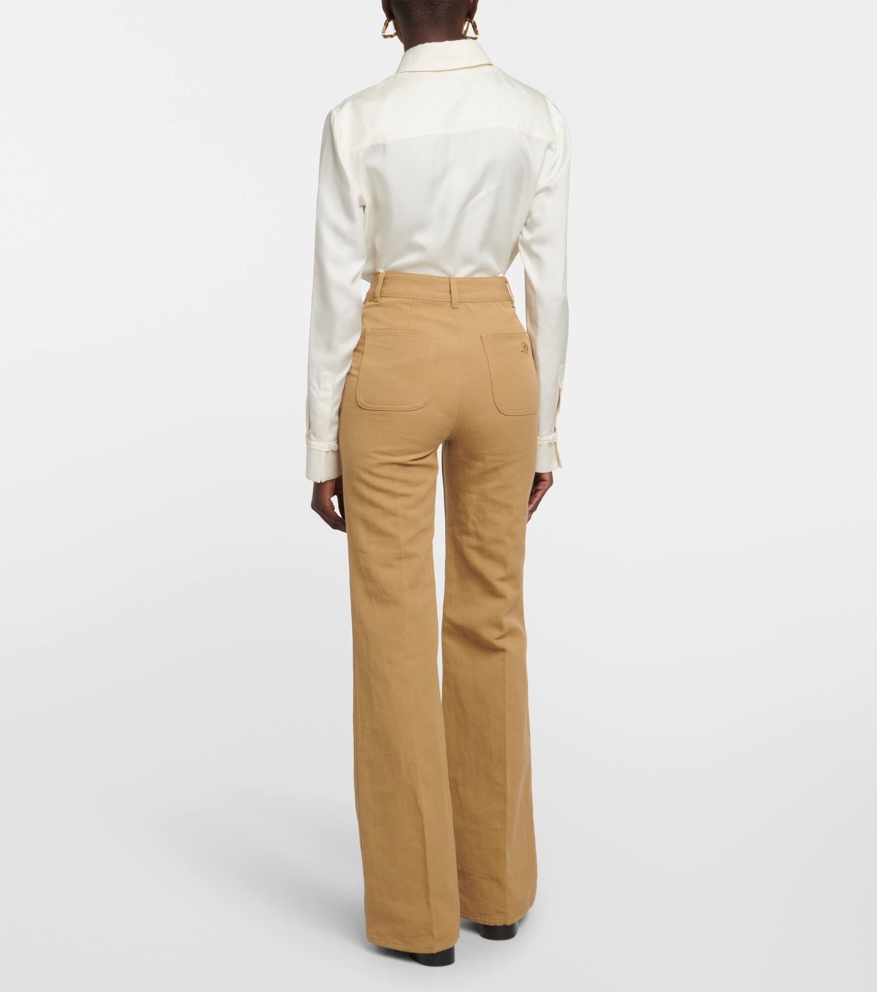 Danbeth wide-leg cotton and linen pants - 3