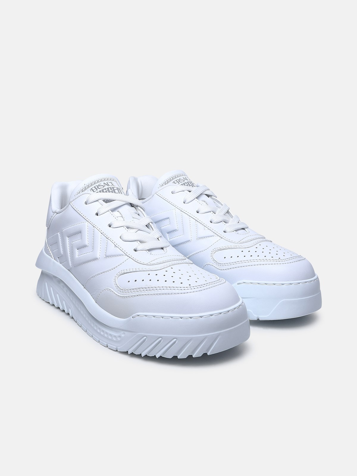 WHITE LEATHER SNEAKERS - 2