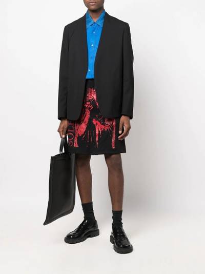 Raf Simons Solemn-X print shorts outlook