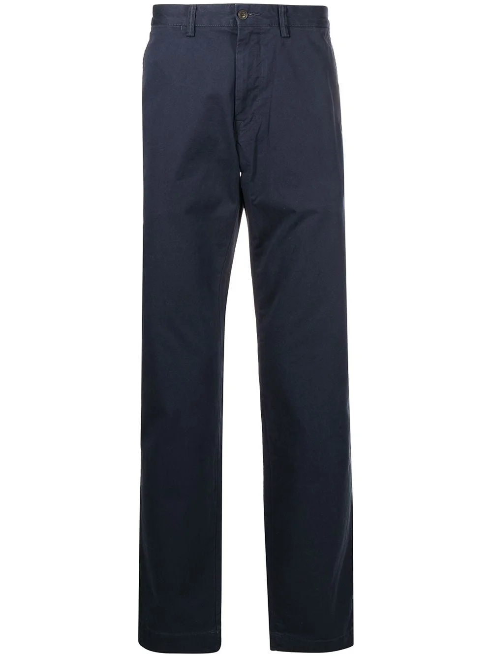 logo-patch straight-leg trousers - 1