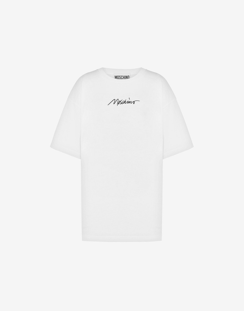 LOGO EMBROIDERY ORGANIC JERSEY T-SHIRT 1