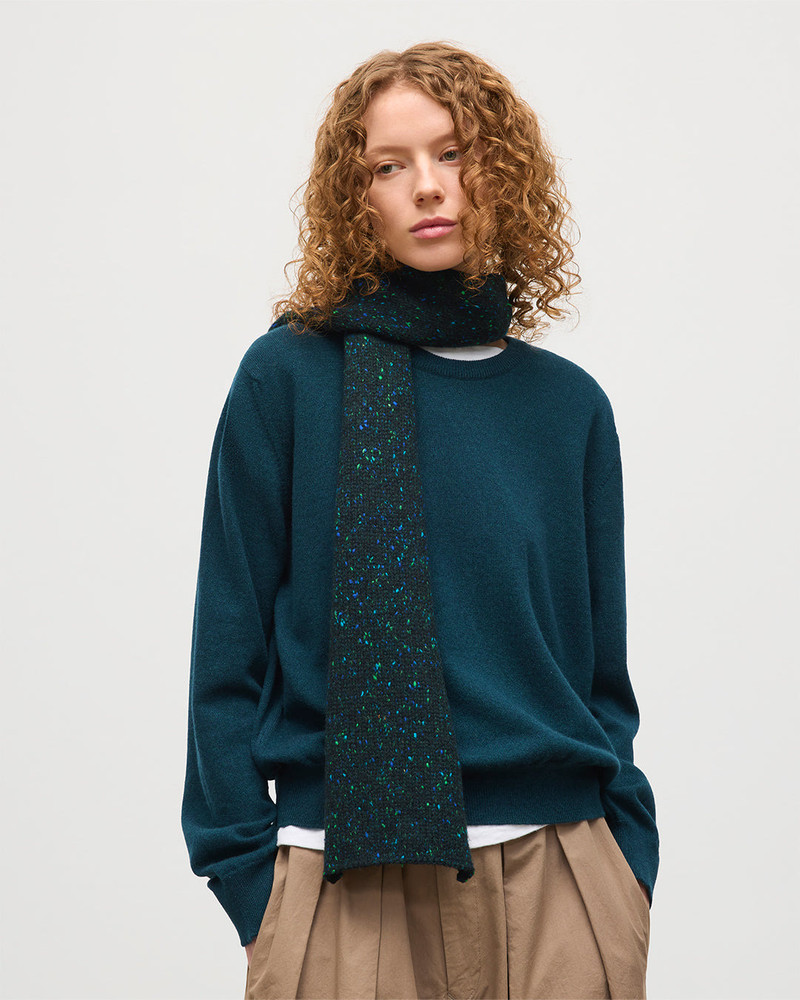 Tiree Green Cashmere Scarf 3