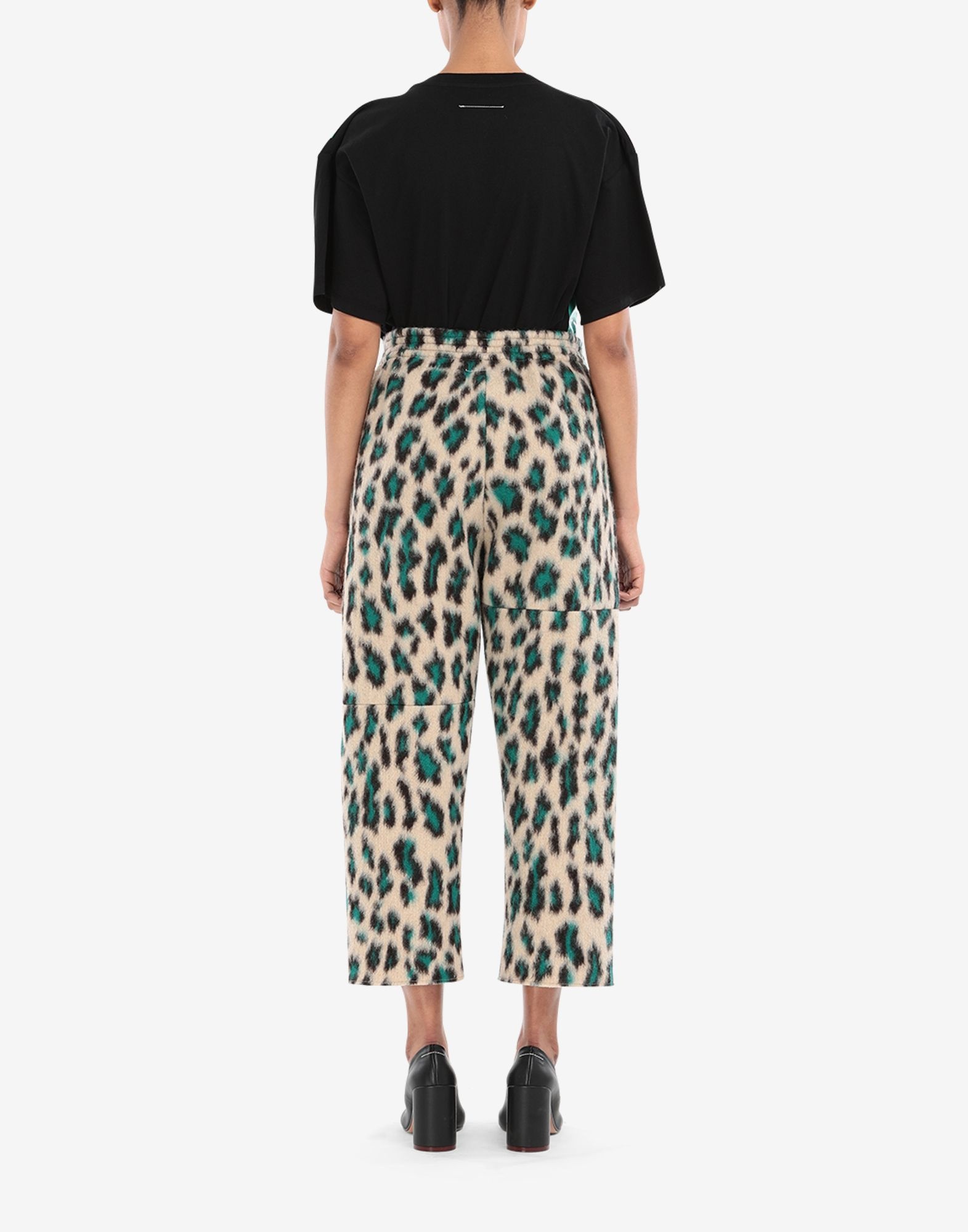 Leopard jacquard pants - 4