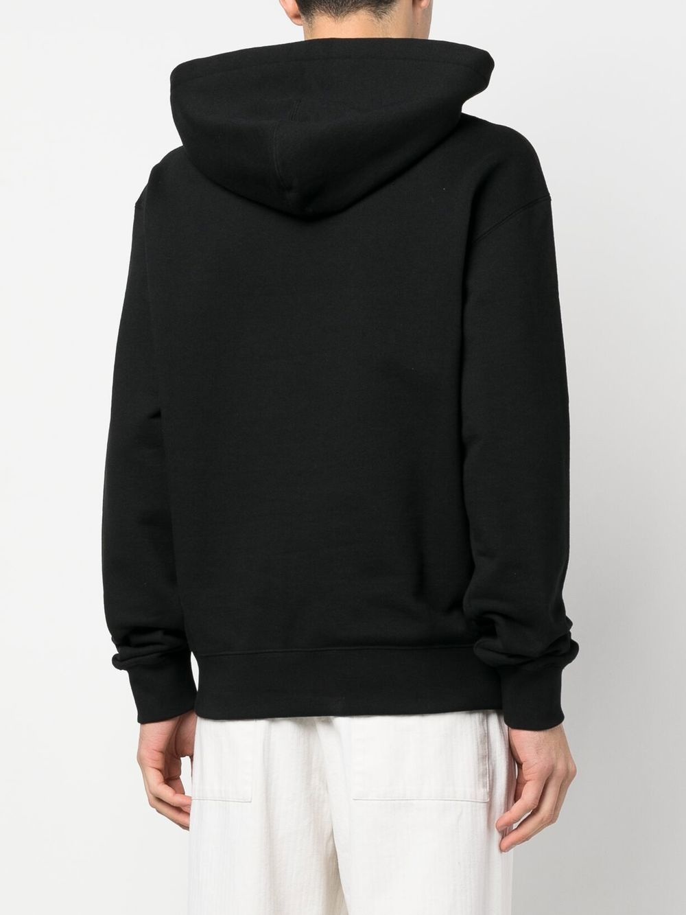 logo-patch drawstring hoodie - 4