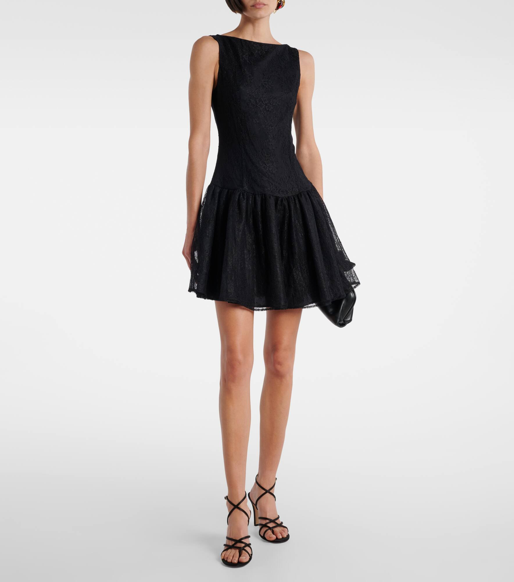Bow-detail lace minidress - 2