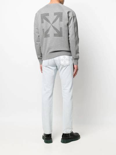 Off-White logo-print cotton sweatshirt outlook