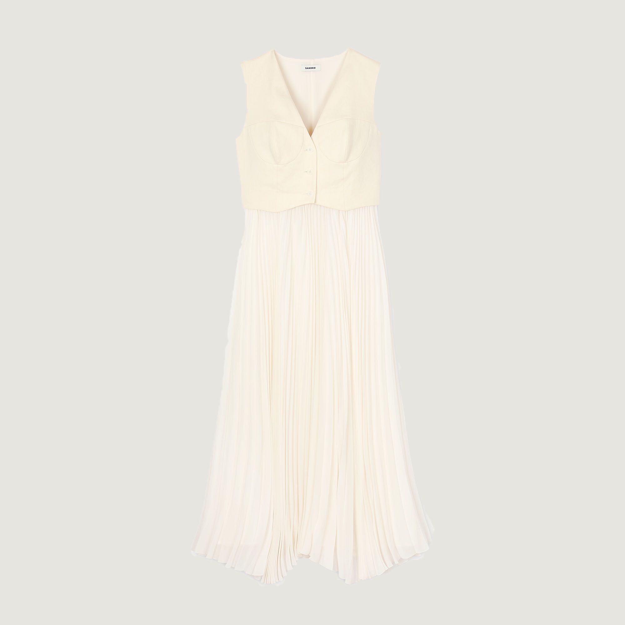 PLEATED MAXI DRESS - 6