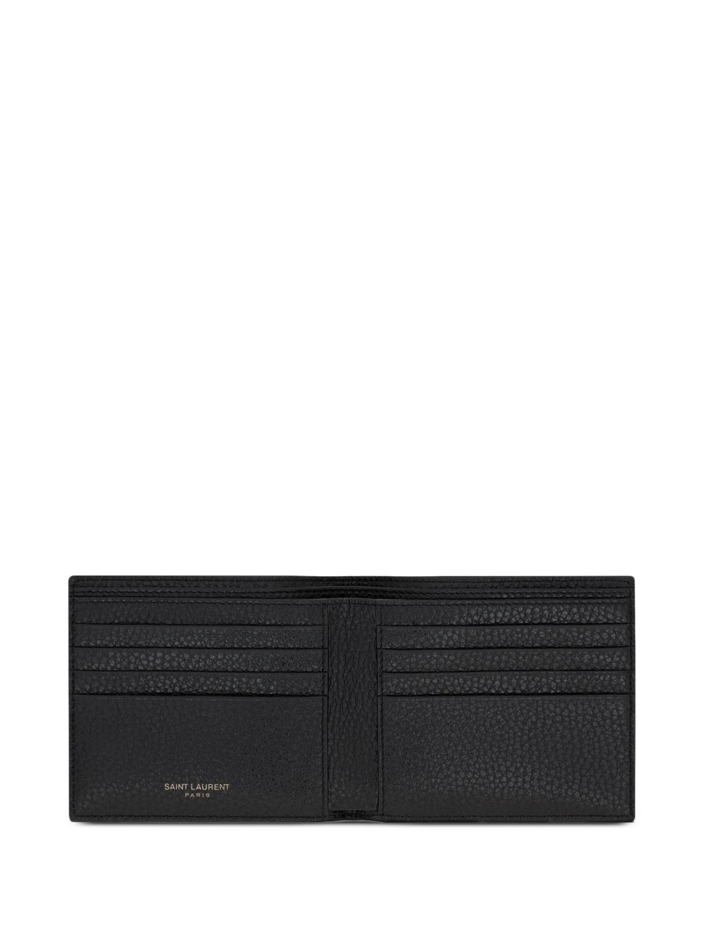 logo-plaque leather wallet - 4