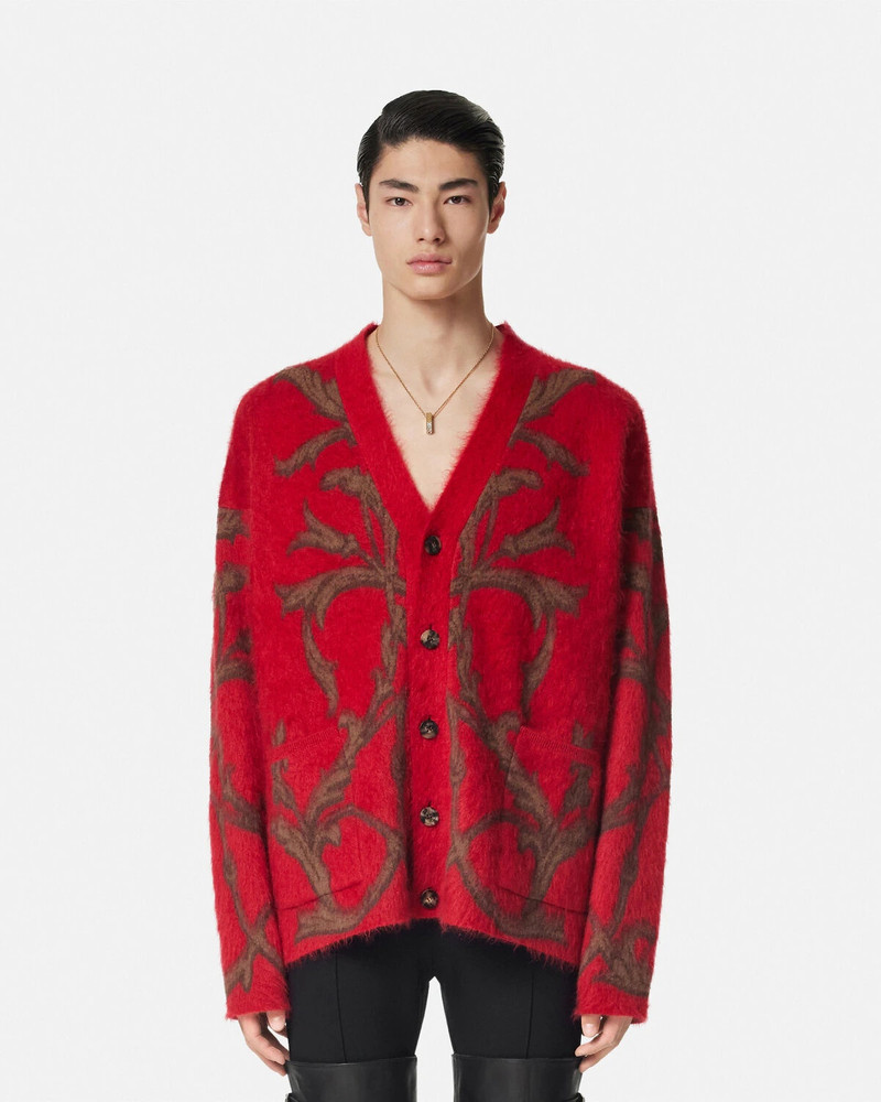 Acanthus Leaves Mohair-Blend Cardigan 4