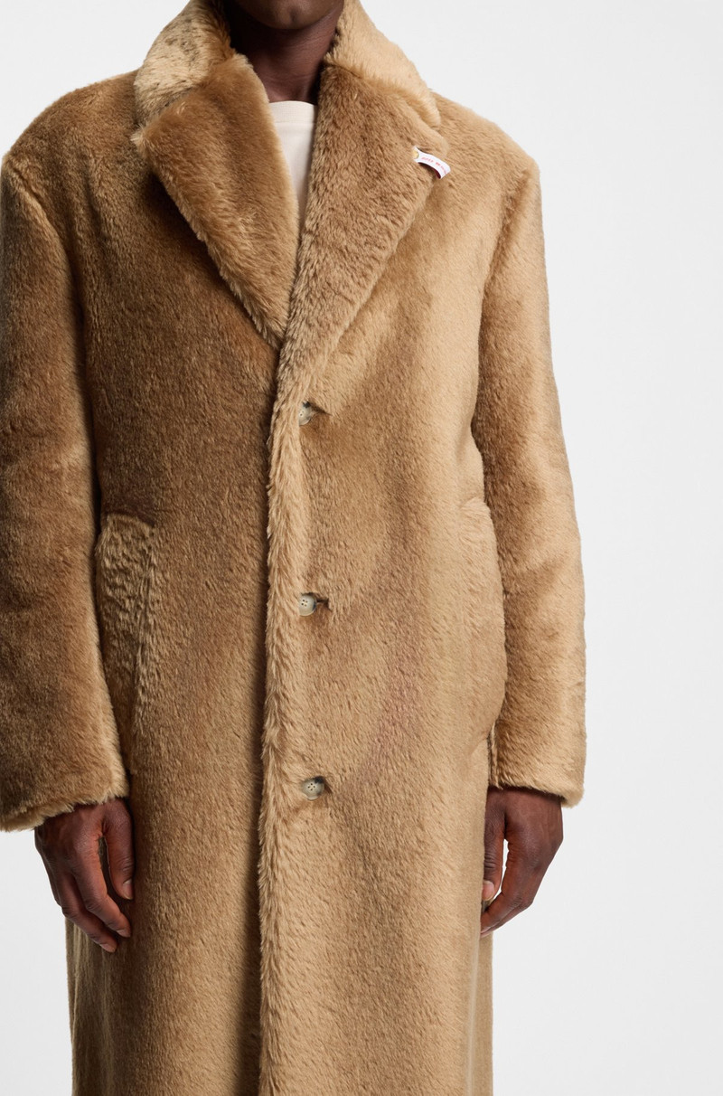 BOSS X STEIFF COAT IN TEXTURED WOOL AND COTTON 6