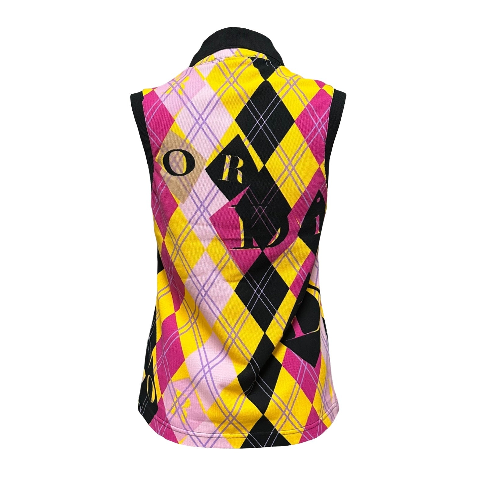 CHRISTIAN DIOR Fall Winter 2004 Golf Checkered Sleeveless Polo Shirt - 2