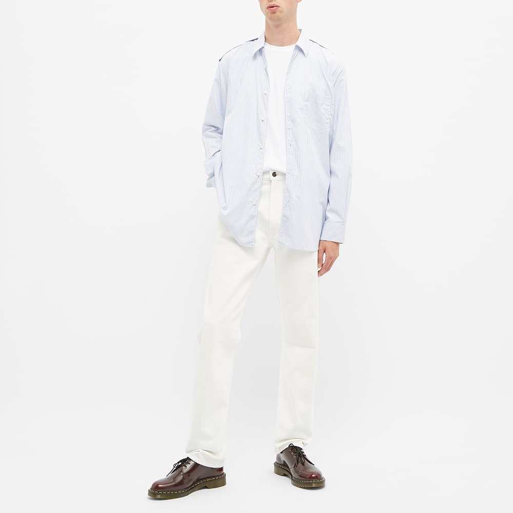 Comme des Garcons SHIRT Contrast Panel Striped Shirt - 6