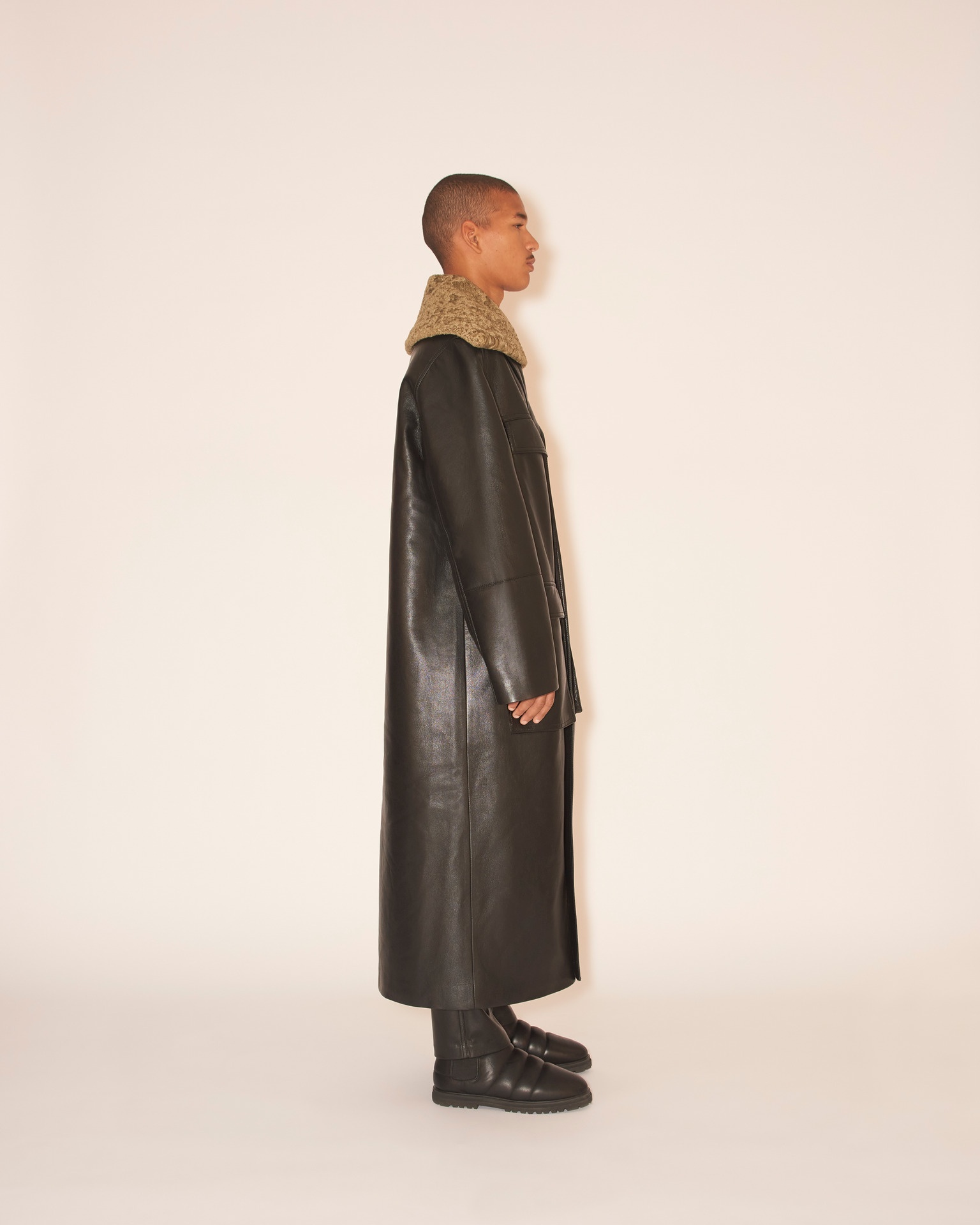 CORVIN - Patch pocket coat - Black/khaki - 5