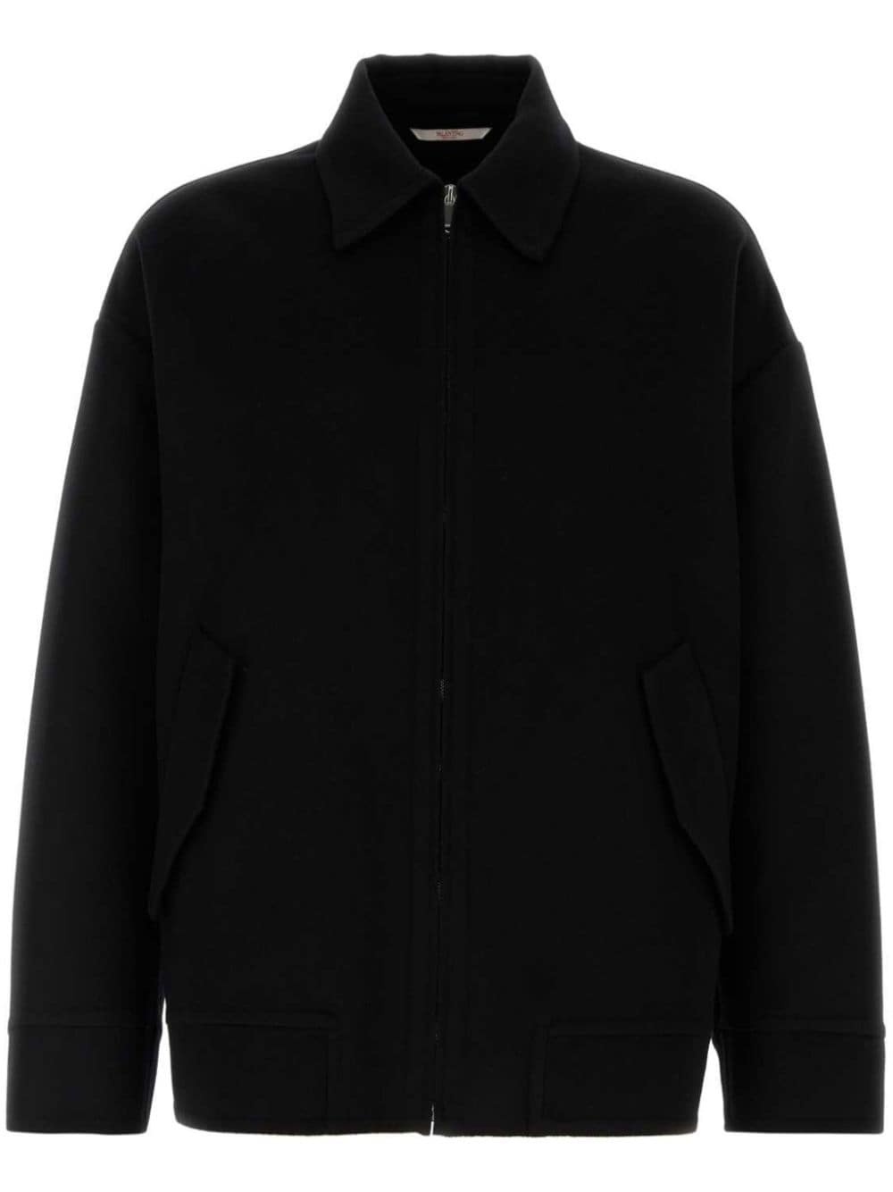 zip-up shirt jacket - 1