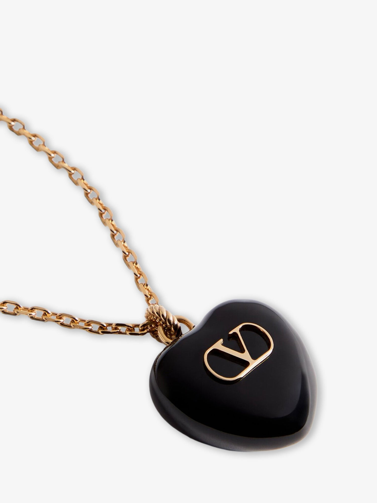 Valentino Garavani Women Coeur Royal Metal And Enamel Necklace - 2