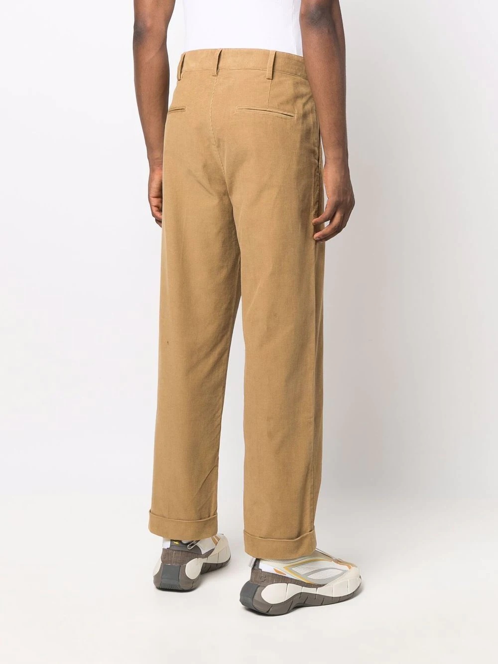 straight-leg corduroy trousers - 4