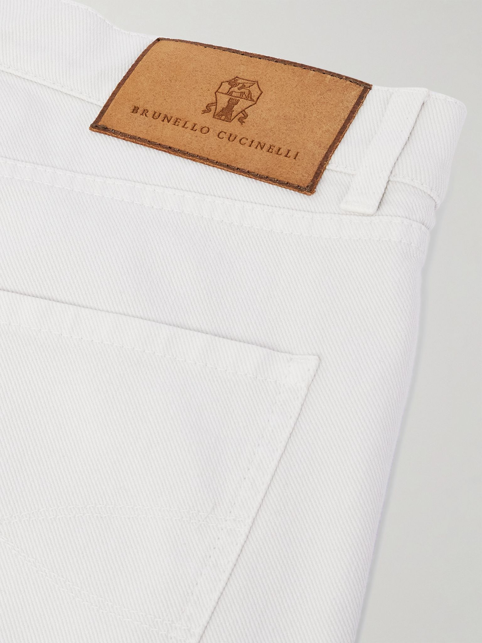 Slim-Fit Jeans Cream - 5