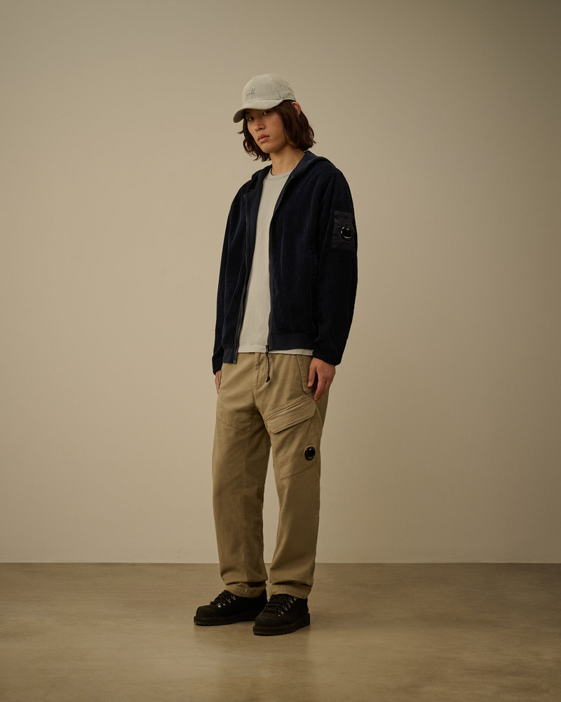 C.P. Company Corduroy 350 Full Zip Hooded Sweatshirt outlook