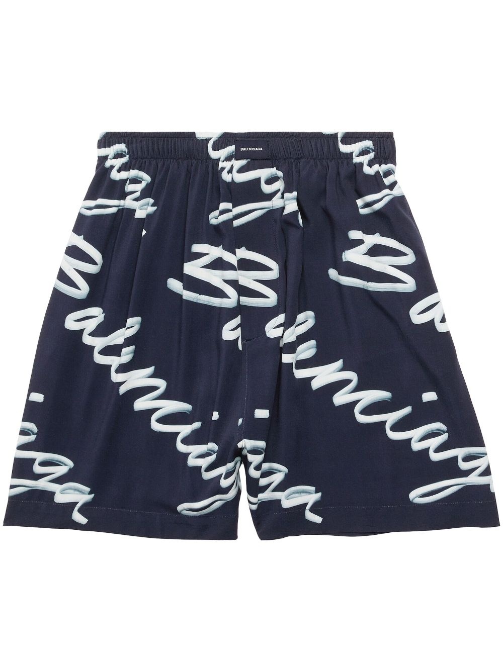 scribble-logo pyjama shorts - 1