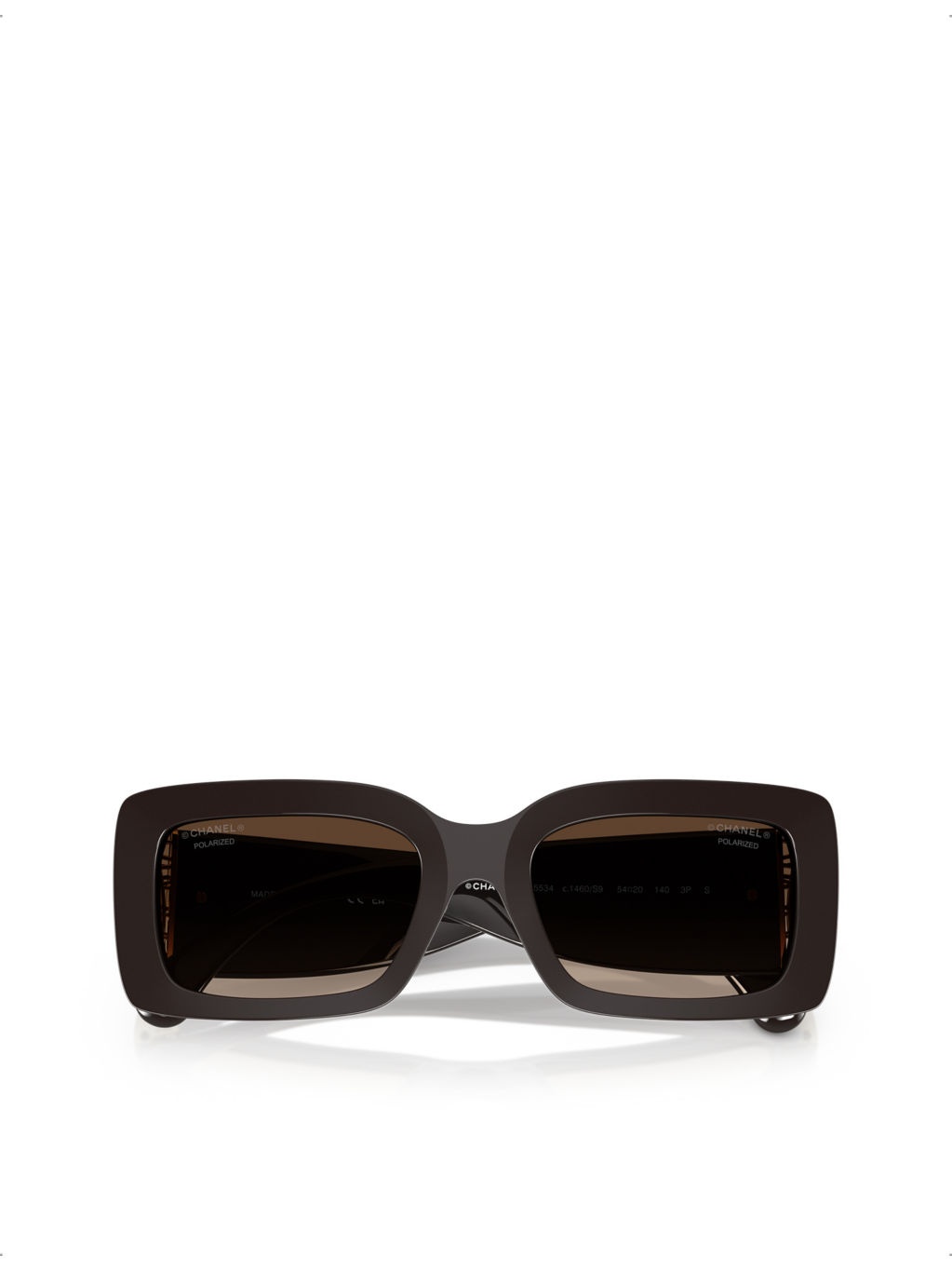 CH5534 Polarised Rectangle-Frame Acetate Sunglasses - 5