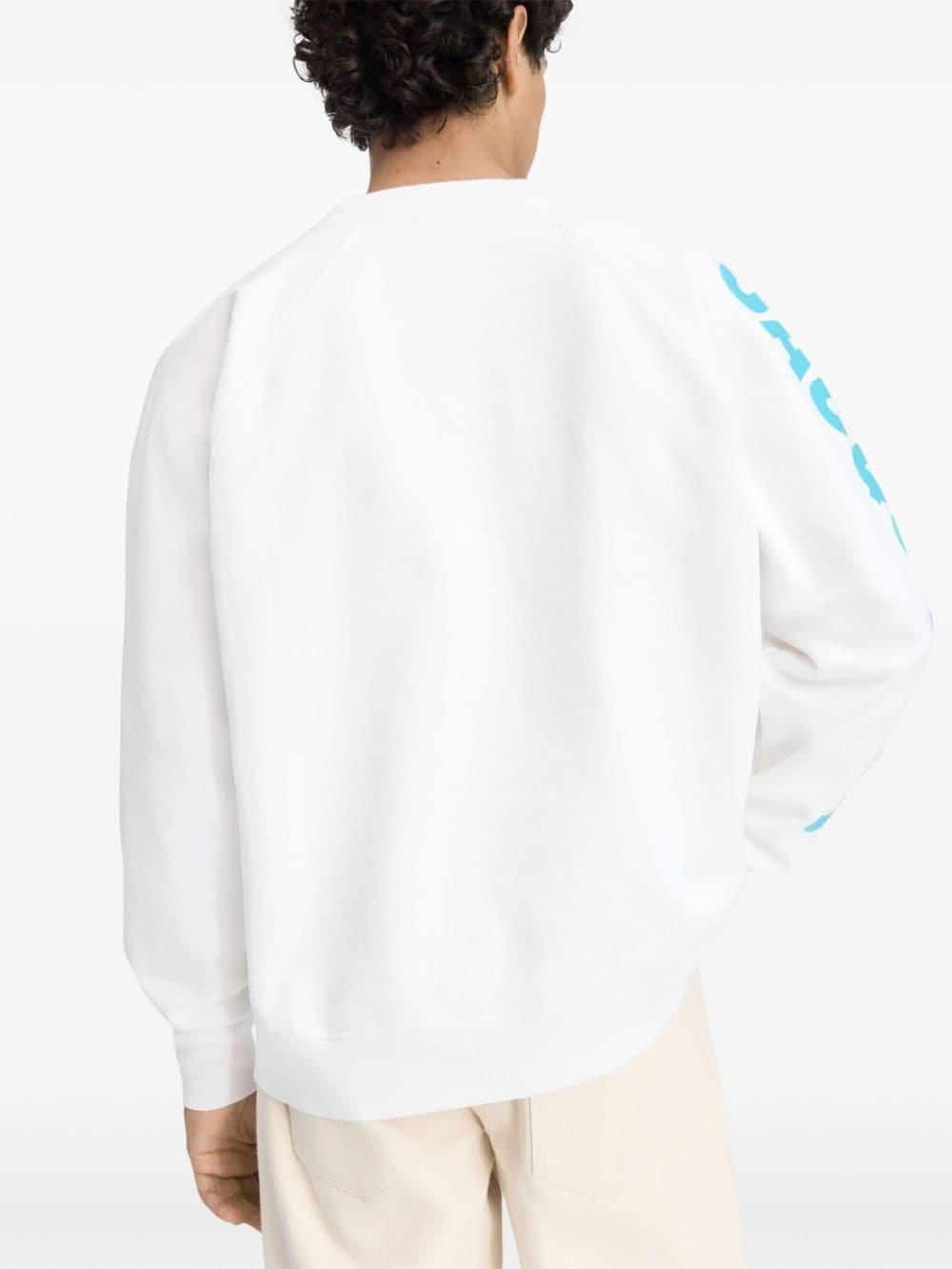 logo-print cotton sweatshirt - 3