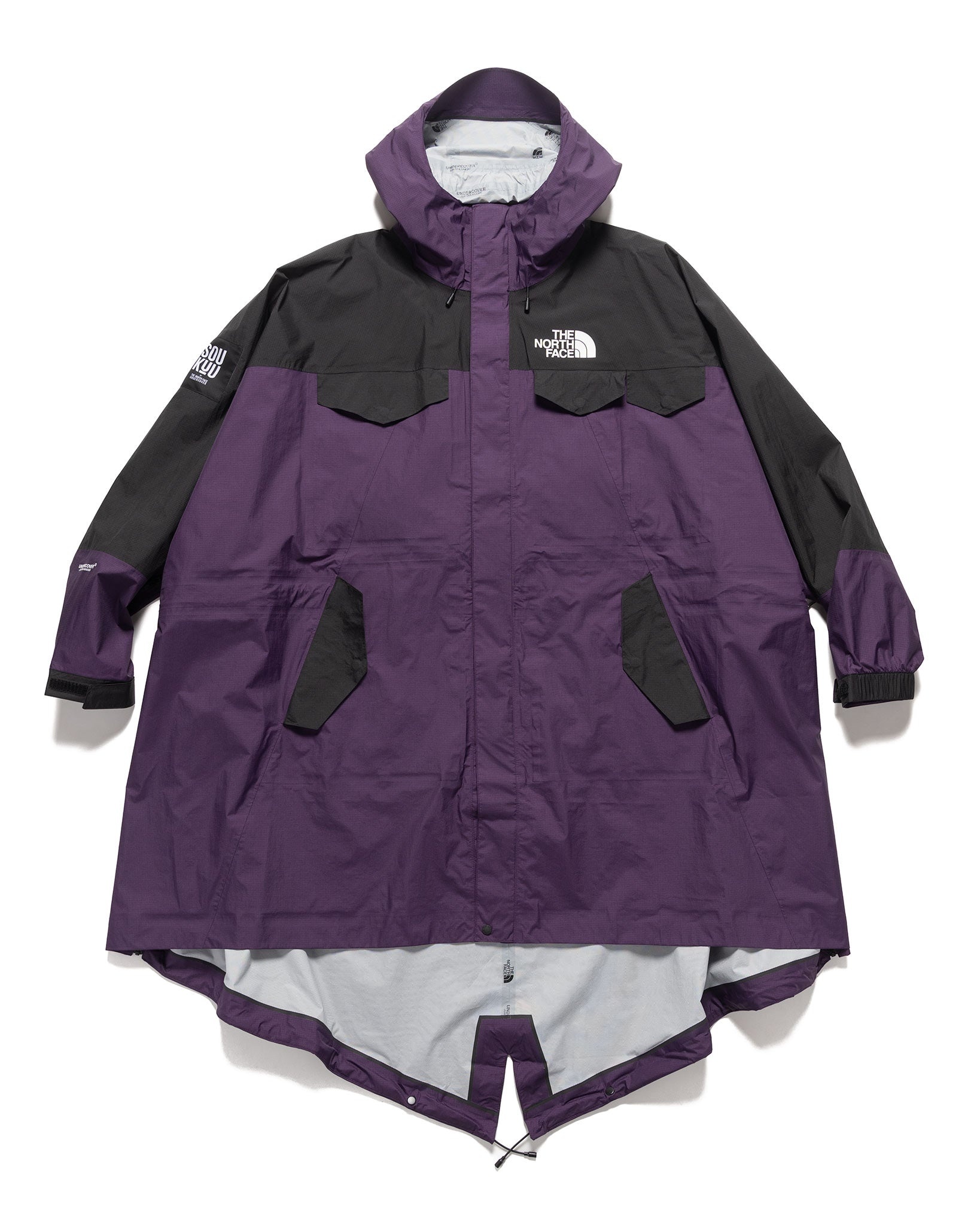 x Undercover SOUKUU Hike Packable Fishtail Shell Parka Purple Pennant - 1