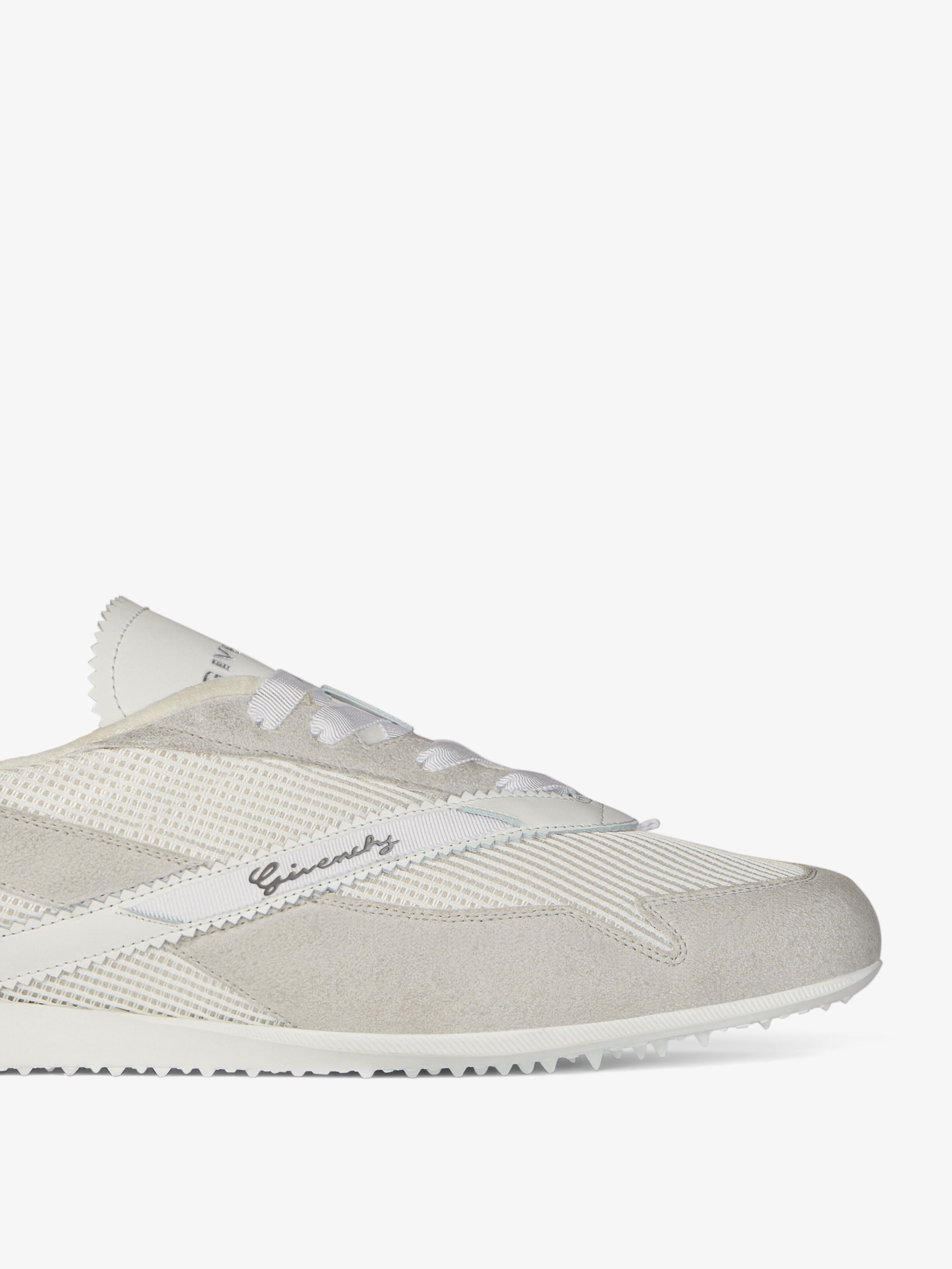 RUNNER SNEAKERS IN MESH, SUEDE AND LEATHER - 6