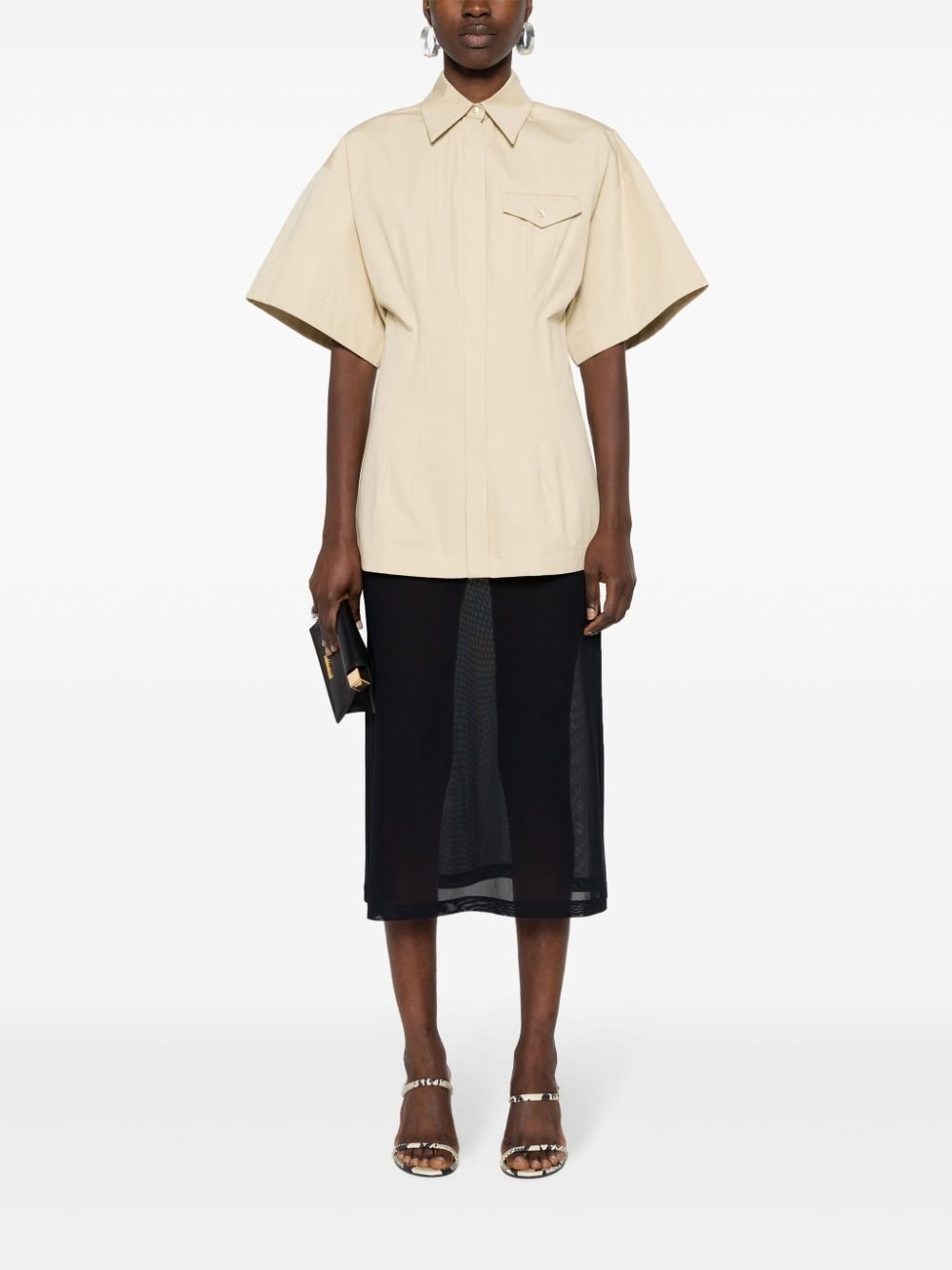 short-sleeves cotton shirt - 2