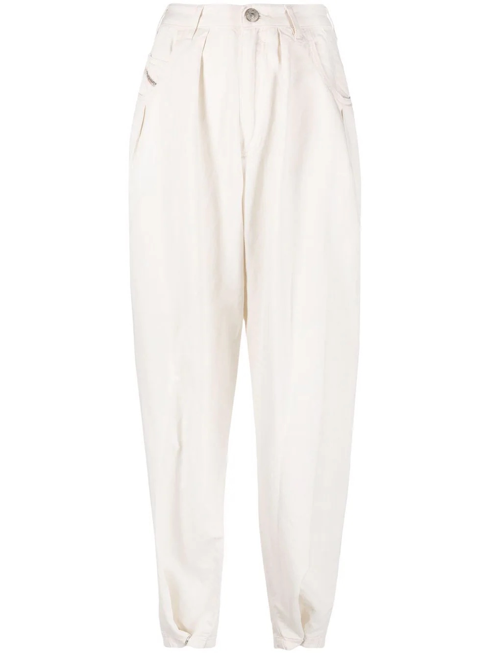 loose-fit twill trousers - 1