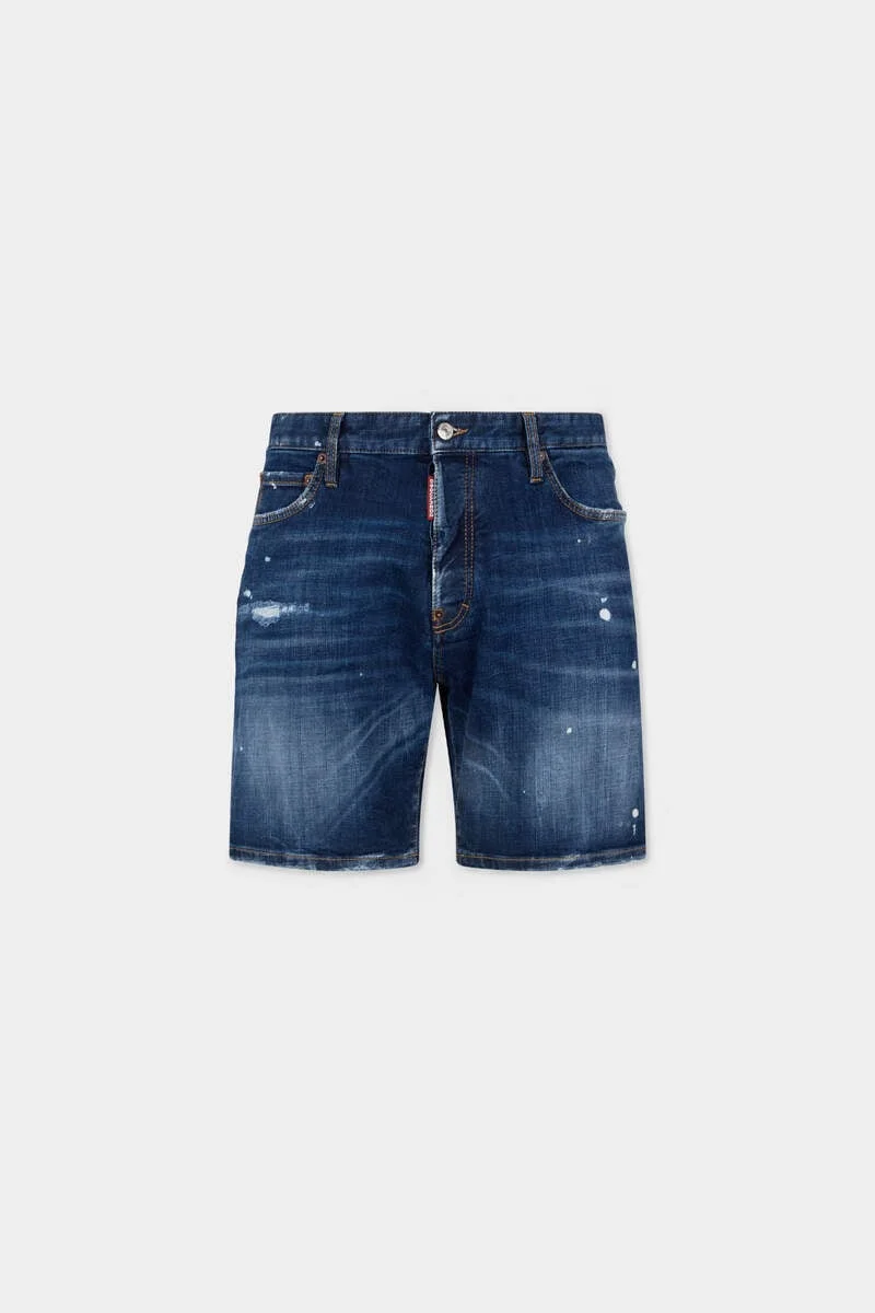 MEDIUM EASY RED SPOTS MARINE SHORTS - 1