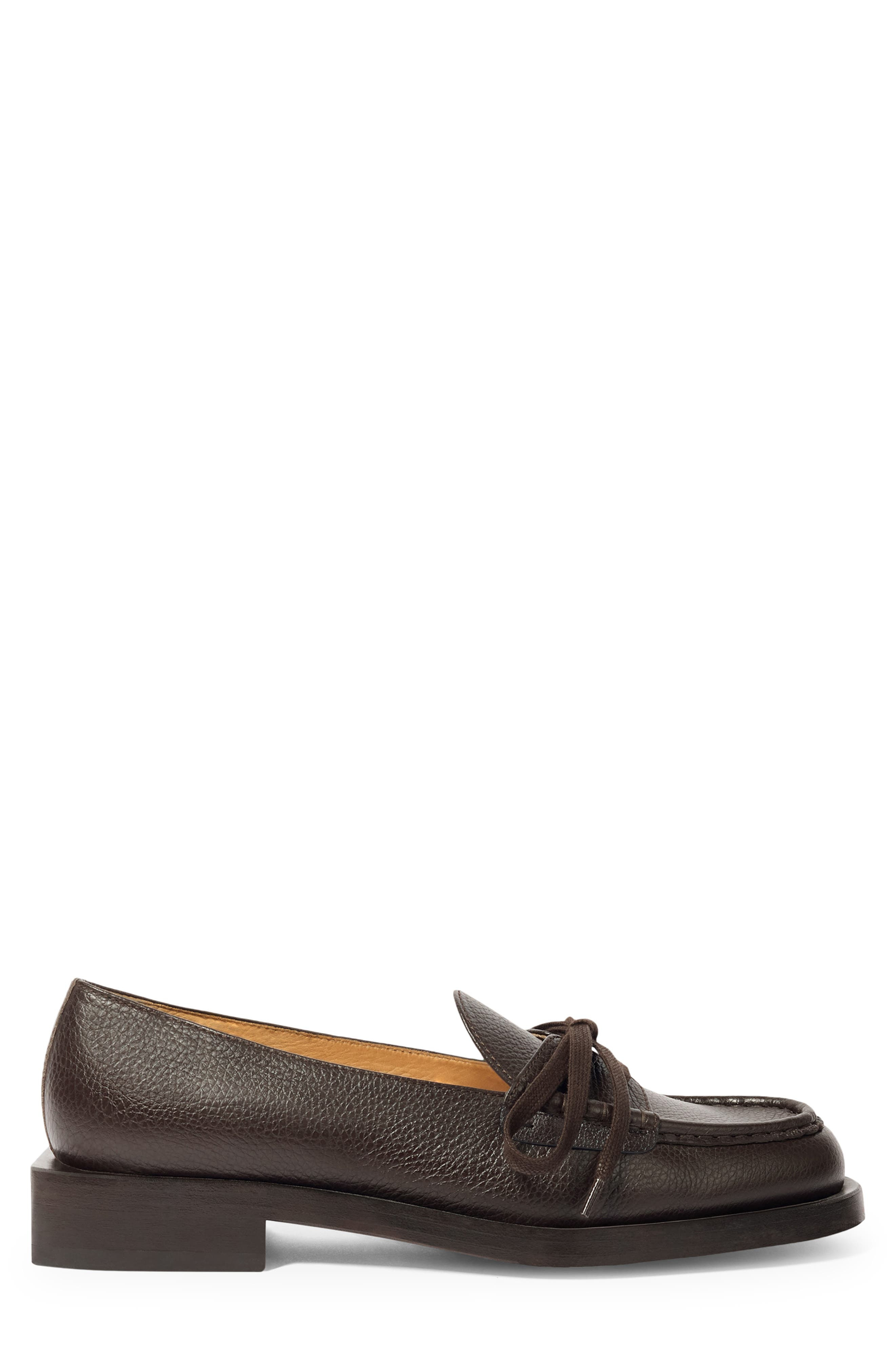 Jacquemus Les Mocassins Marino Boat Shoe in Dark Brown at Nordstrom - 3