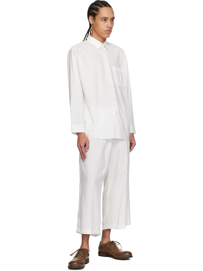 ISSEY MIYAKE White Streamline Shirt outlook