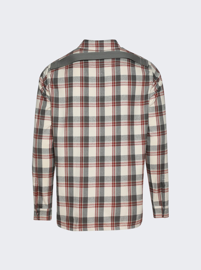 Rick Owens Outershirt Milk Plaid outlook