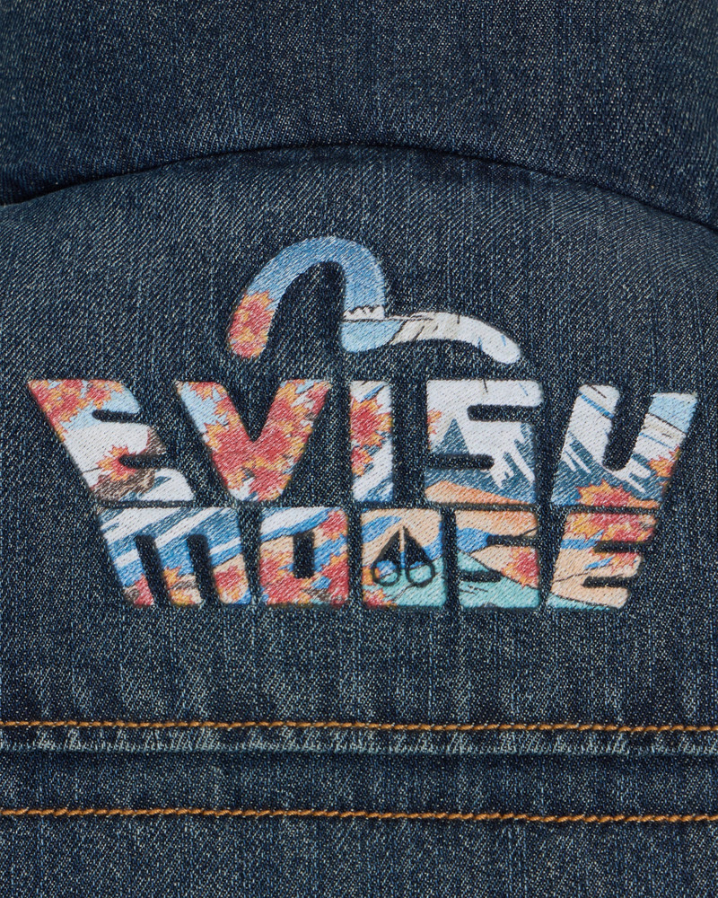 EVISU X MOOSE DENIM EVEREST PUFFER VEST 5