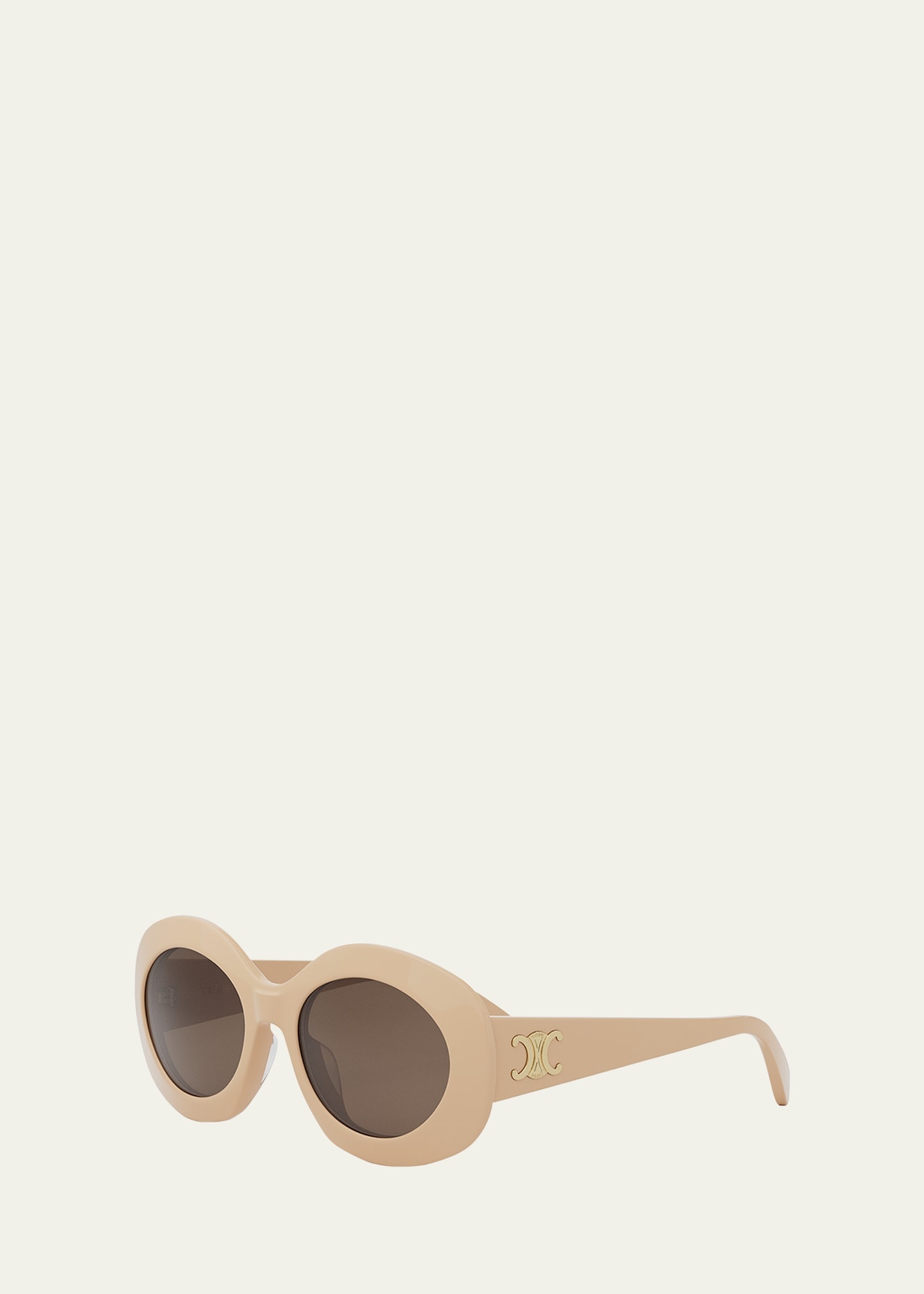 Triomphe Round Acetate Sunglasses - 2