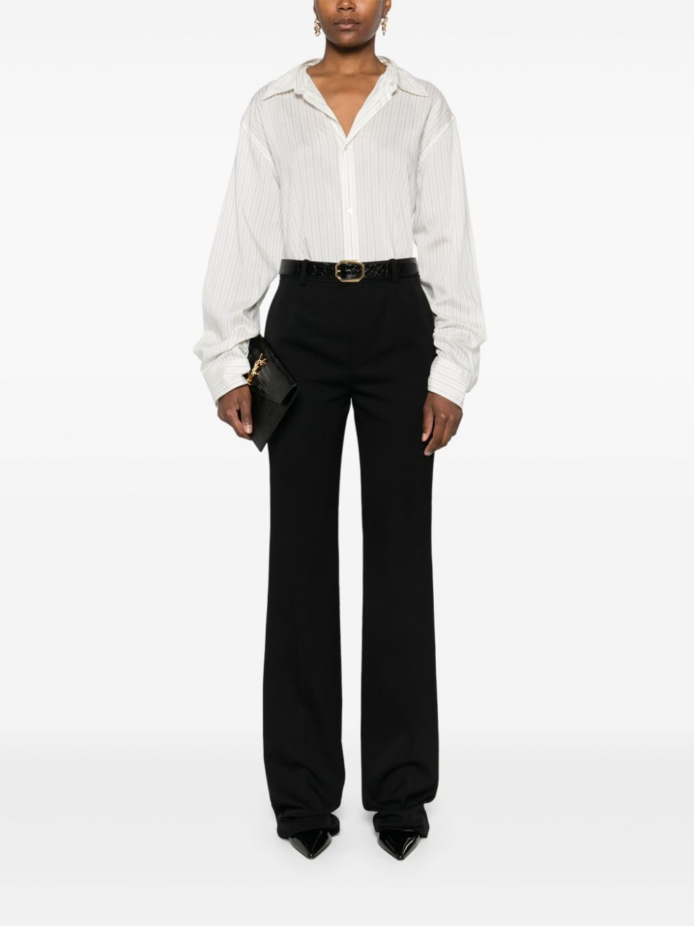 Saint Laurent Women Flared Trousers - 3