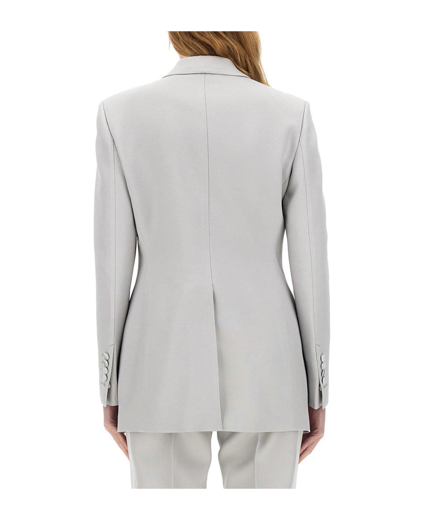 Lustrous Barathea Single-breasted Tuxedo Jacket - 2