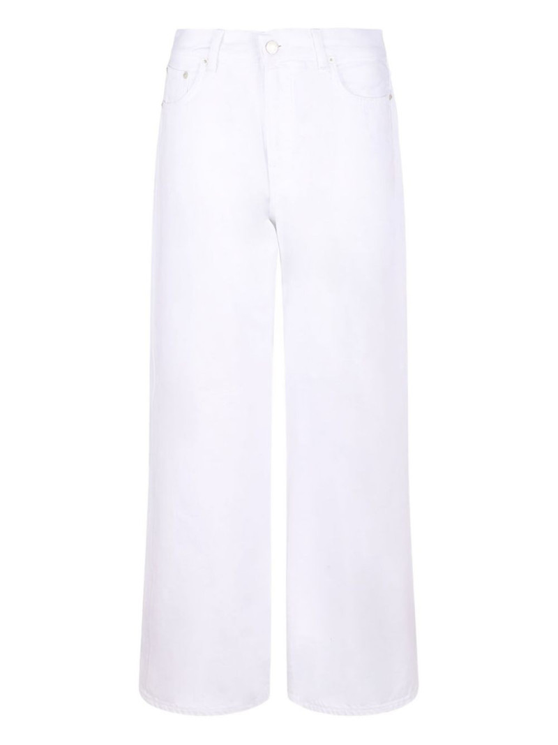 buttoned wide-leg jeans 1