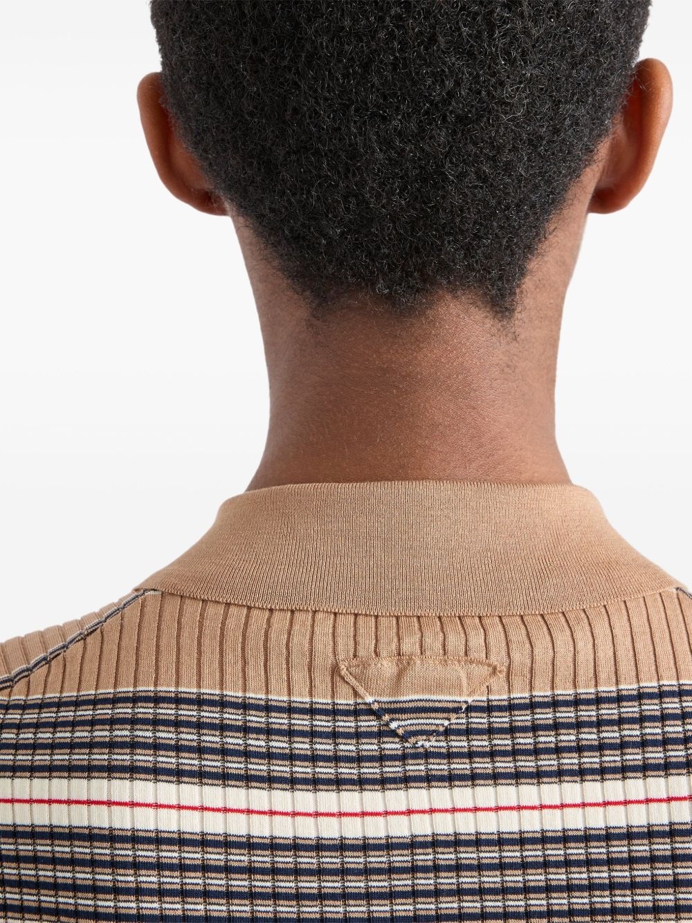 cotton ribbed polo shirt - 6
